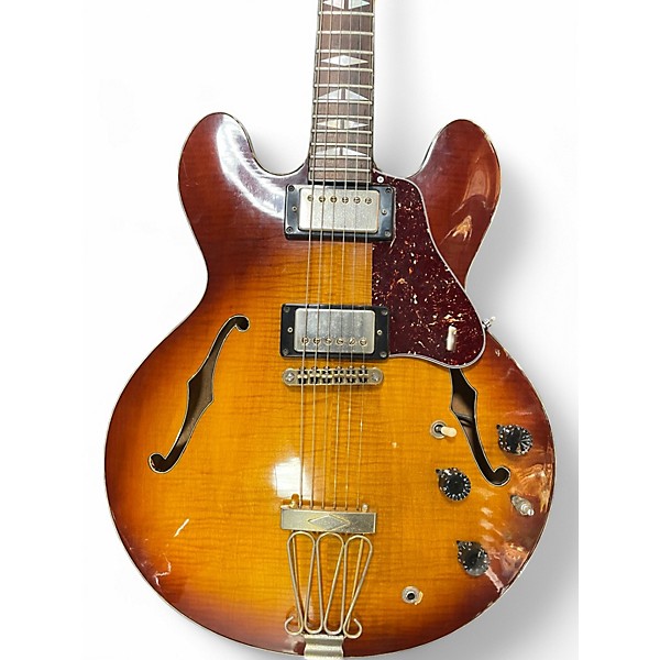 Vintage 1970s Electra 2281 Elvin Bishop Sunburst Hollow Body Electric Guitar