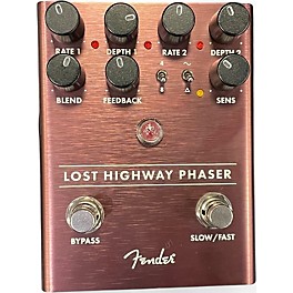 Used Fender LOST HIGHWAY PHASER Effect Pedal