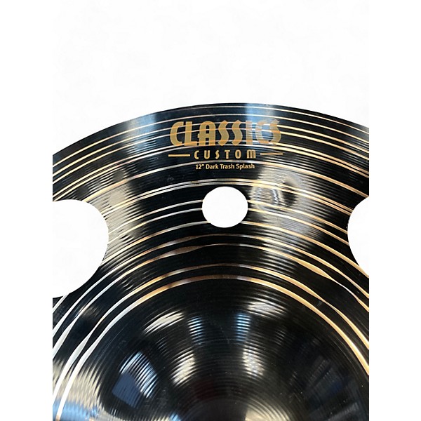 Used MEINL 12in Classics Custom Dark Trash Splash Cymbal