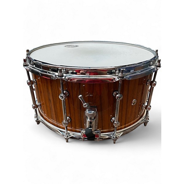 Used TAMA 14X7 S.L.P. Limited-Edition G-Maple Gloss Natural Zebrawood Drum