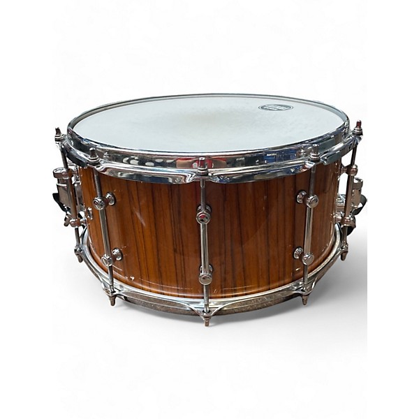 Used TAMA 14X7 S.L.P. Limited-Edition G-Maple Gloss Natural Zebrawood Drum