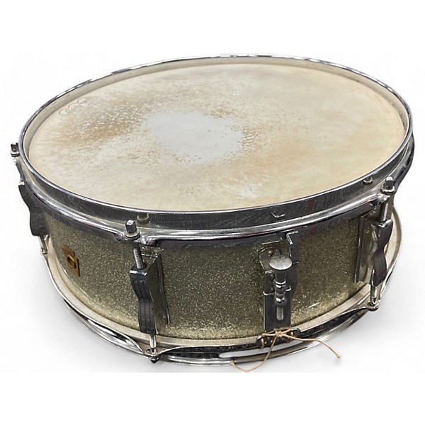 Vintage 2020 Ludwig 14X5 Classic Jazz Festival Snare GOLD SPARKLE Drum