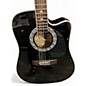 Used Esteban American Legacy Black and Silver Acoustic Electric Guitar