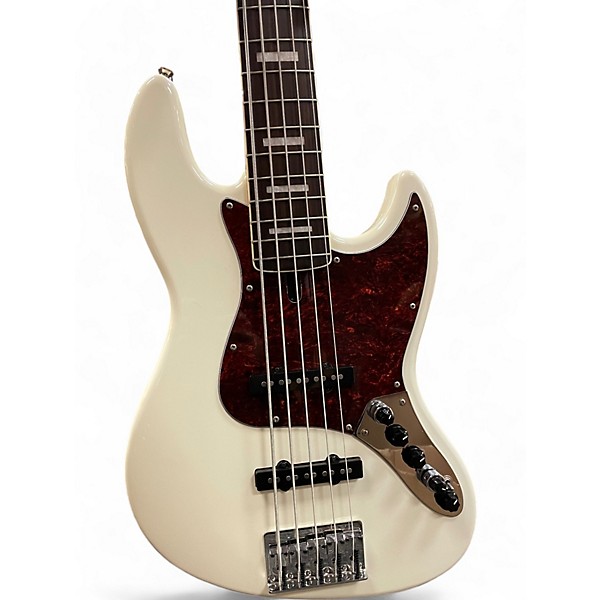 Used Sire Marcus Miller V7 Alder 5 String White Electric Bass Guitar