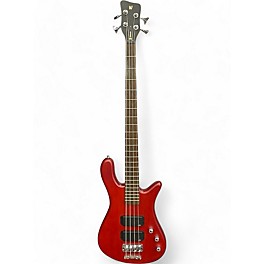 Used RockBass by Warwick Streamer Red Electric Bass Guitar