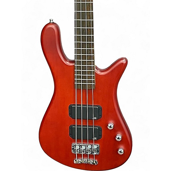 Used RockBass by Warwick Streamer Red Electric Bass Guitar