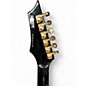 Used Dean V Straight Six Black With White Polka Dots Solid Body Electric Guitar