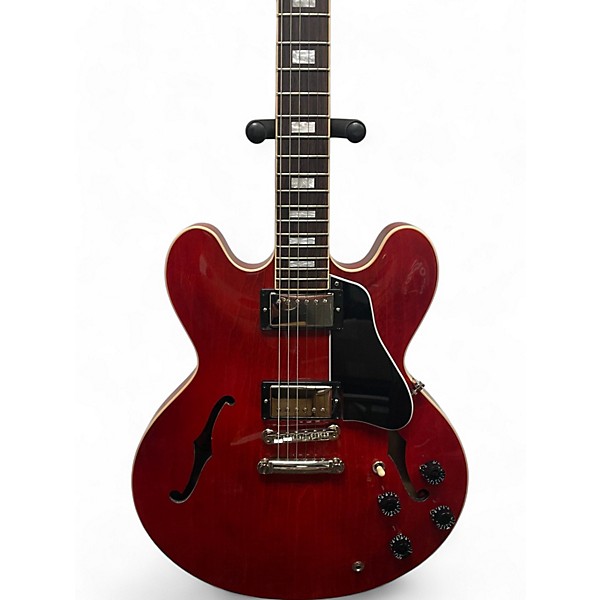 Used Gibson ES335 Cherry Solid Body Electric Guitar