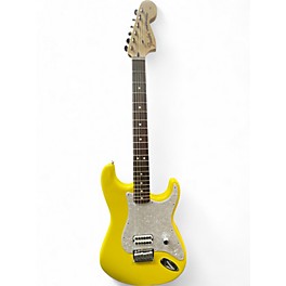 Used Fender Tom Delonge Signature Stratocaster Yellow Solid Body Electric Guitar