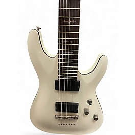 Used Schecter Guitar Research Demon 7 String Arctic White Solid Body Electric Guitar