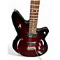 Used Reverend Airsonic metallic red burst Hollow Body Electric Guitar