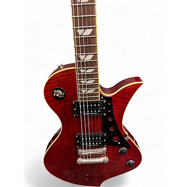 Used Fernandes Ravelle Wine Red Solid Body Electric Guitar