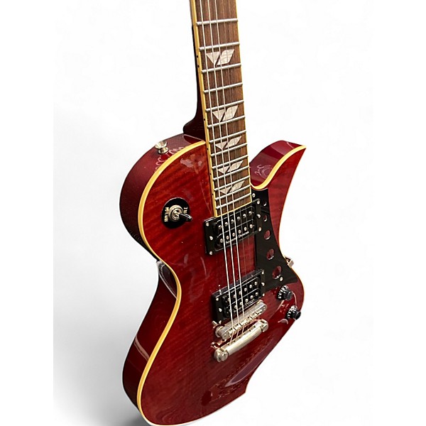 Used Fernandes Ravelle Wine Red Solid Body Electric Guitar