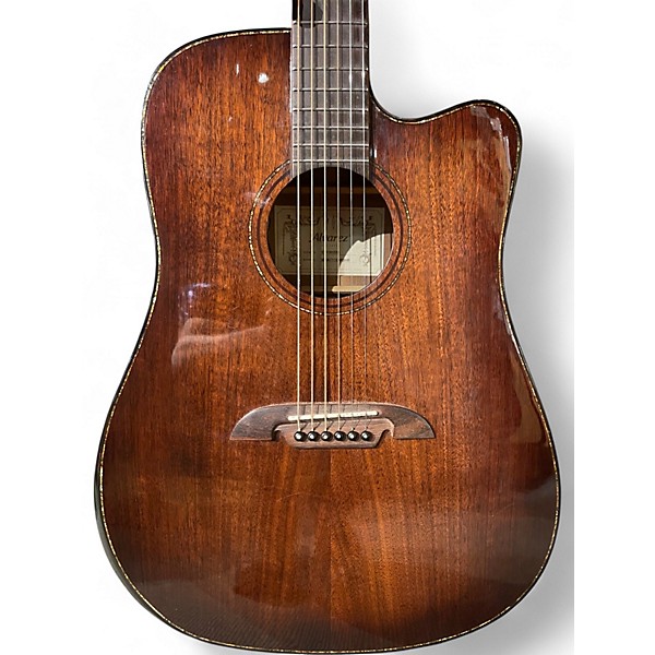 Used Alvarez MDA77CEARSHB Natural Acoustic Electric Guitar
