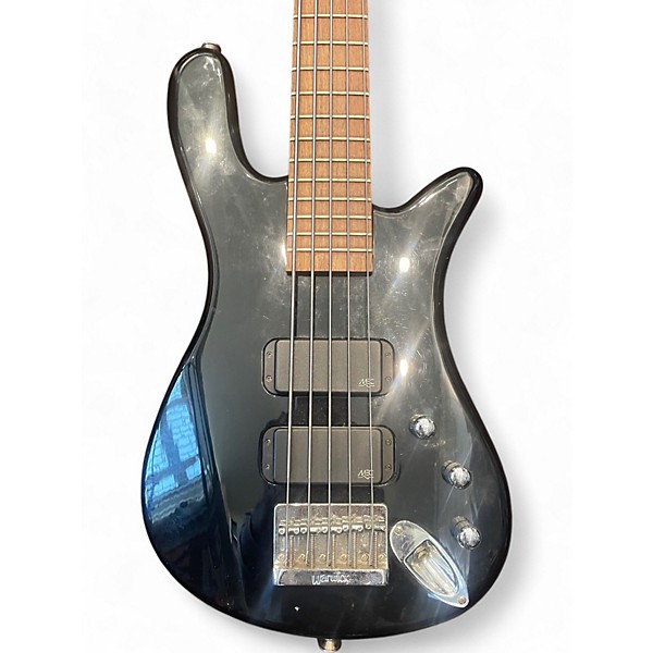 Used RockBass by Warwick CORVETTE 5 Black Electric Bass Guitar
