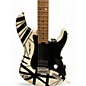 Used 2023 EVH Striped Series 78 Eruption Black and White Solid Body Electric Guitar