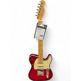 Vintage 1997 Fender Telecaster Plus V2 Trans Crimson Red Solid Body Electric Guitar