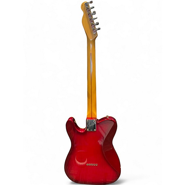 Vintage 1997 Fender Telecaster Plus V2 Trans Crimson Red Solid Body Electric Guitar