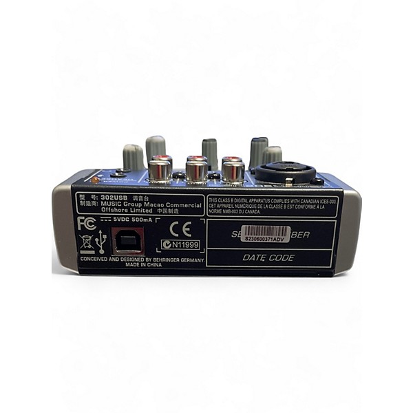Used Behringer XENYX 302USB Unpowered Mixer
