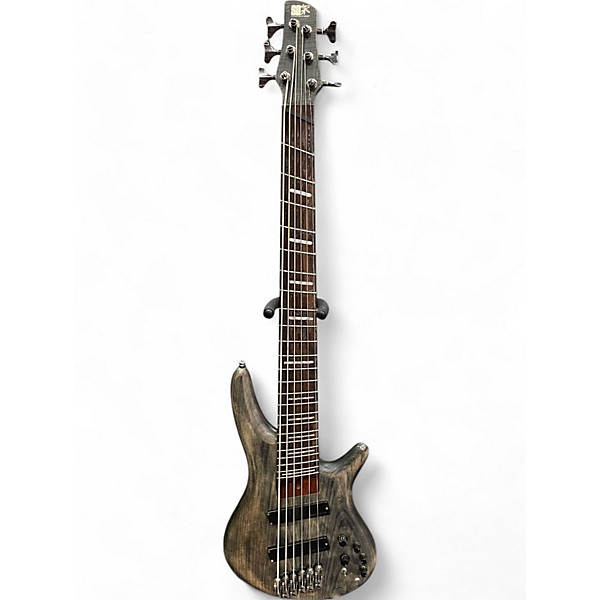 Used Ibanez SRFF806 Charcoal Electric Bass Guitar