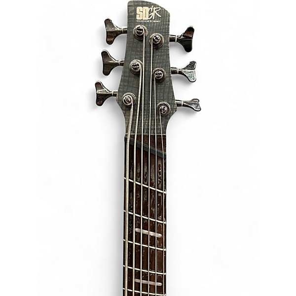Used Ibanez SRFF806 Charcoal Electric Bass Guitar