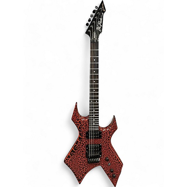 Used 2022 B.C. Rich Stranger Things “Eddie's” Inspired NJ Warlock CRACKLE Solid Body Electric Guitar