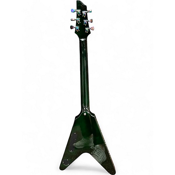 Used Firefly FLYING V GREEN BURST Solid Body Electric Guitar