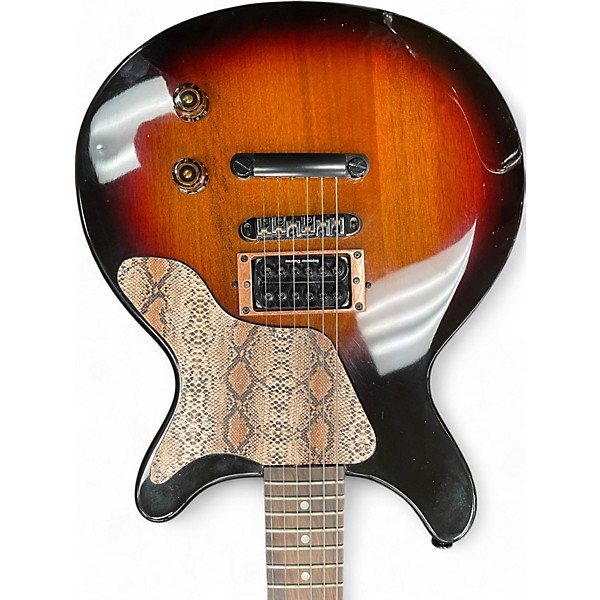 Used Firefly DOUBLE CUTAWAY SNAKE-THEMED SUNBURST Solid Body Electric Guitar