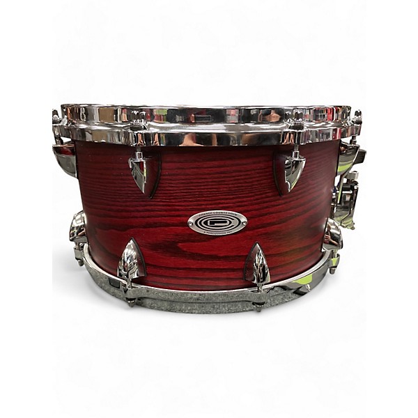 Used Orange County Drum & Percussion 7X13 MAPLE ASH RED  Drum