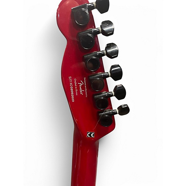 Used Squier FSR Custom Telecaster HH Cherry Solid Body Electric Guitar