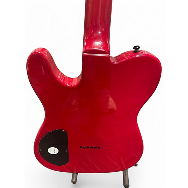 Used Squier FSR Custom Telecaster HH Cherry Solid Body Electric Guitar