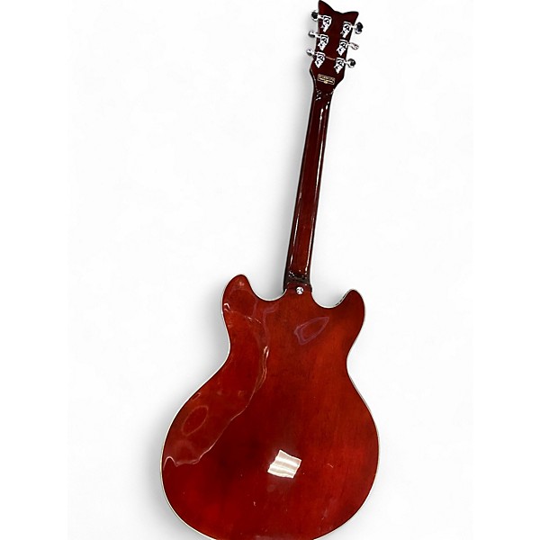 Used Schecter Guitar Research Corsair Maroon Hollow Body Electric Guitar