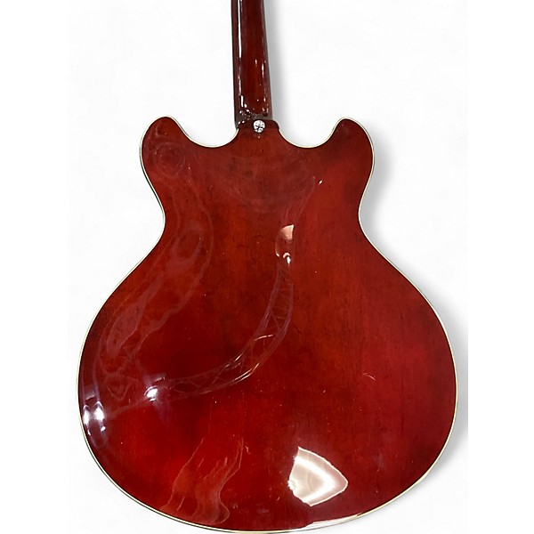 Used Schecter Guitar Research Corsair Maroon Hollow Body Electric Guitar