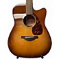 Used Yamaha FGX700SC 2 Color Sunburst Acoustic Electric Guitar