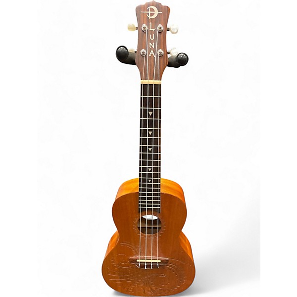 Used Luna Concert Tattoo Mahogany Ukulele