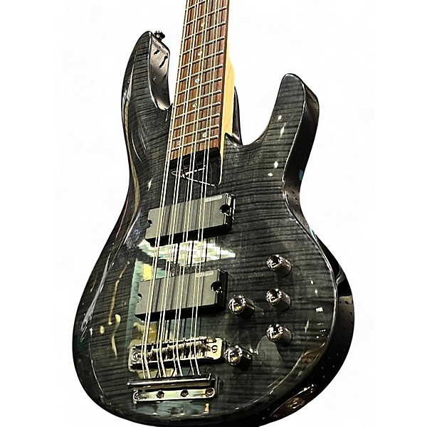 Used ESP LTD B208FM 8 String BLACK Electric Bass Guitar