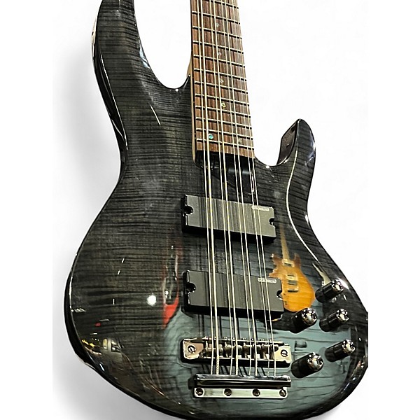 Used ESP LTD B208FM 8 String BLACK Electric Bass Guitar