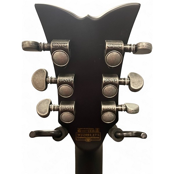 Used Schecter Guitar Research Zacky Vengeance Signature 6661 Left Handed Black Electric Guitar