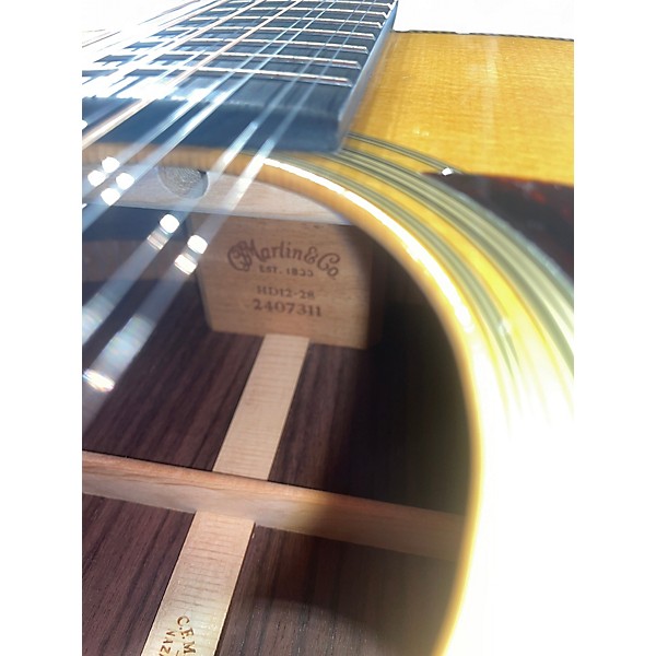 Used Martin HD28-12 Natural 12 String Acoustic Guitar