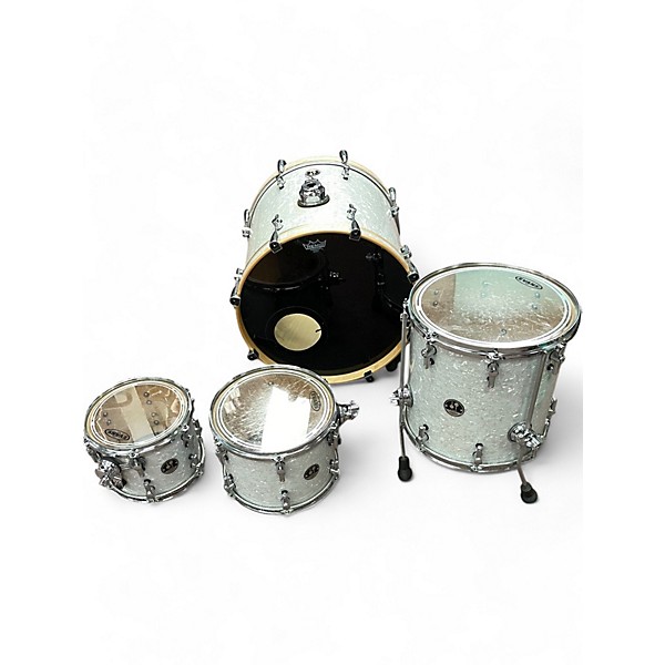 Used Sonor 4 Piece S Classix Arctic Pearl Drum Kit