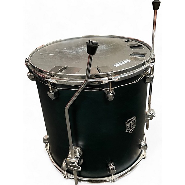 Used SJC Drums 4 Piece Paramount Series Dark Green Stain Drum Kit