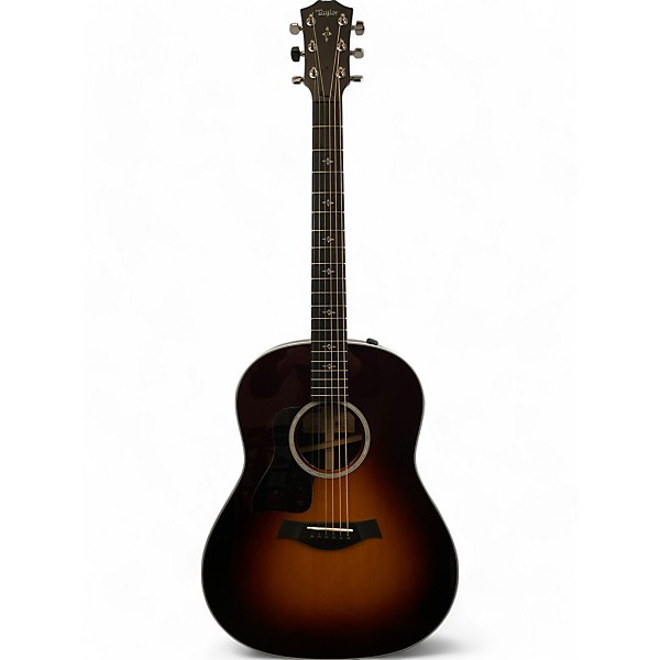 Used Taylor 417e-R Left Handed Tobacco Sunburst Acoustic Electric Guitar