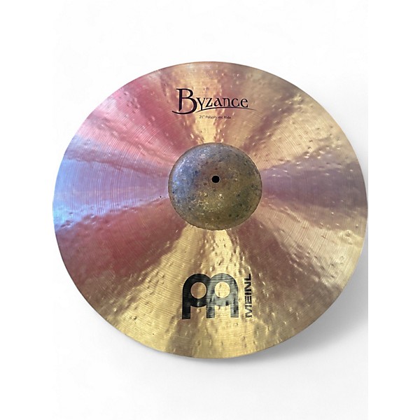 Used MEINL 21in byzance polyphonic ride Cymbal