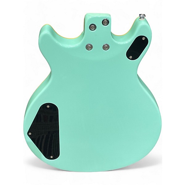 Used 2020 Daisy Rock RETRO H DELUXE Seafoam Green Hollow Body Electric Guitar