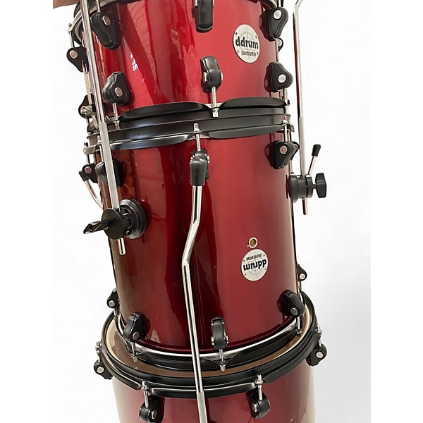 Used ddrum 5 Piece Journeyman Player Wine Red Drum Kit