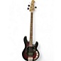 Used Sterling by Music Man Ray4 Crimson Red Burst Electric Bass Guitar thumbnail