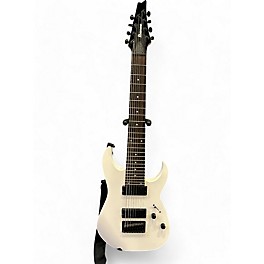 Used Ibanez RG8 8 String White Solid Body Electric Guitar