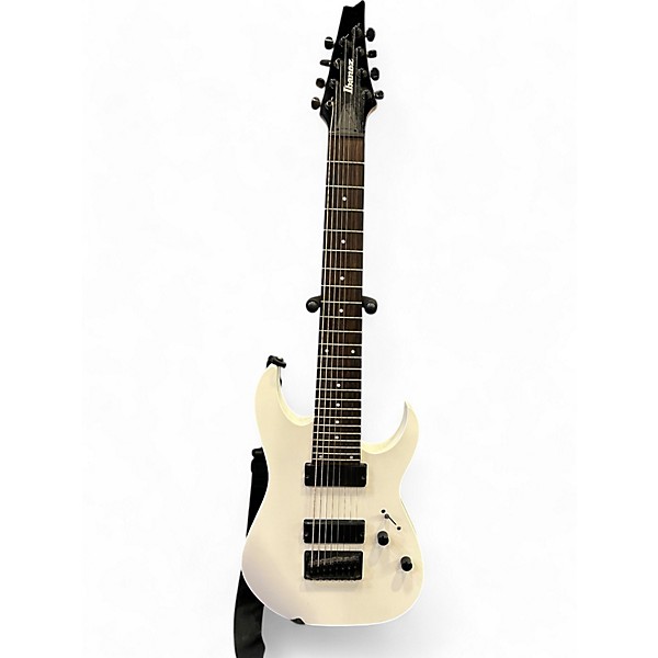 Used Ibanez RG8 8 String White Solid Body Electric Guitar