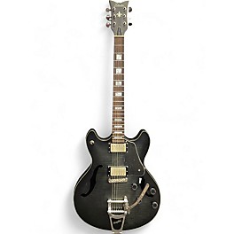Used Schecter Guitar Research CORSAIR CUSTOM GREY Hollow Body Electric Guitar