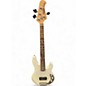 Used Sterling by Music Man String Ray Short Scale White Electric Bass Guitar thumbnail